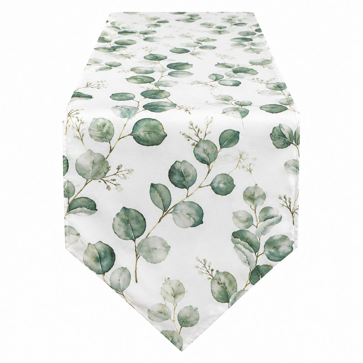Tischläufer 180 x 33 cm aus gewebtem Textil in Beige - rechteckig im Naturstil